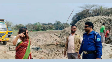 বন্দরে ফসলি জমির মাটি কাটার অপরাধে লাখ টাকা জরিমানা