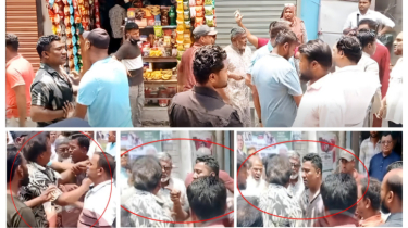 সিদ্ধিরগঞ্জে ব্যানারে ছবি না থাকায় পরীক্ষার হলের  সামনে বিএনপির দুপক্ষের হাতাহাতি