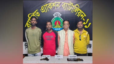 সোনারগাঁয়ের সেই বিএনপি নেতা তিন সহযোগিসহ গ্রেপ্তার, বিদেশী পিস্তুল ও ‍গুলি উদ্ধার