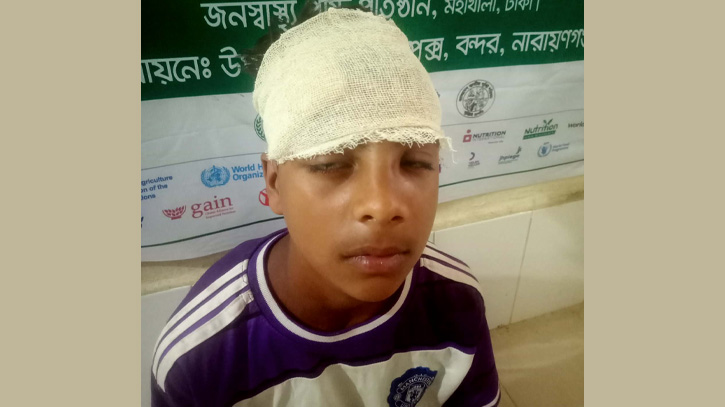 বন্দরে সন্ত্রাসী হামলা কিশোর আহতের ঘটনায় থানায় অভিযোগ